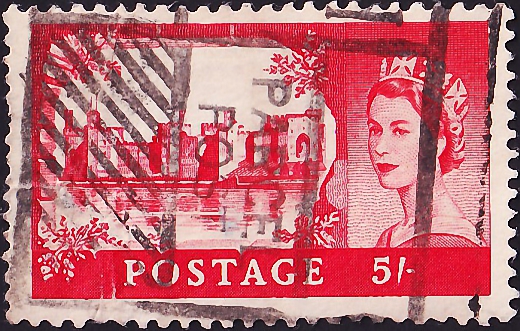Великобритания 1959 год . Архитектура . Замок Карнарвон . 5 s .Каталог 3,0 €. (5)  